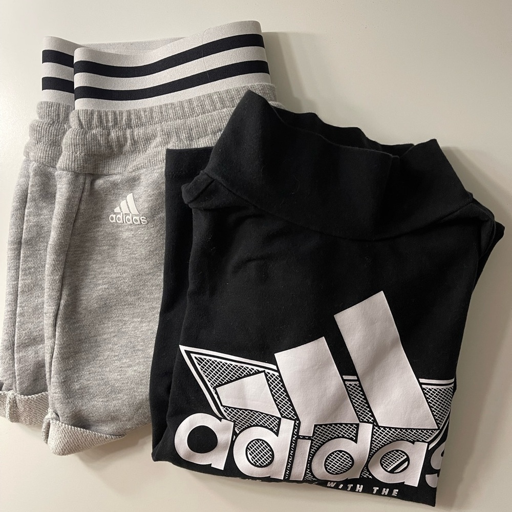 Adidas Shorts And Turtle Neck Bundle - image 1